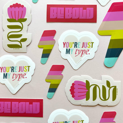 multicolored stickers